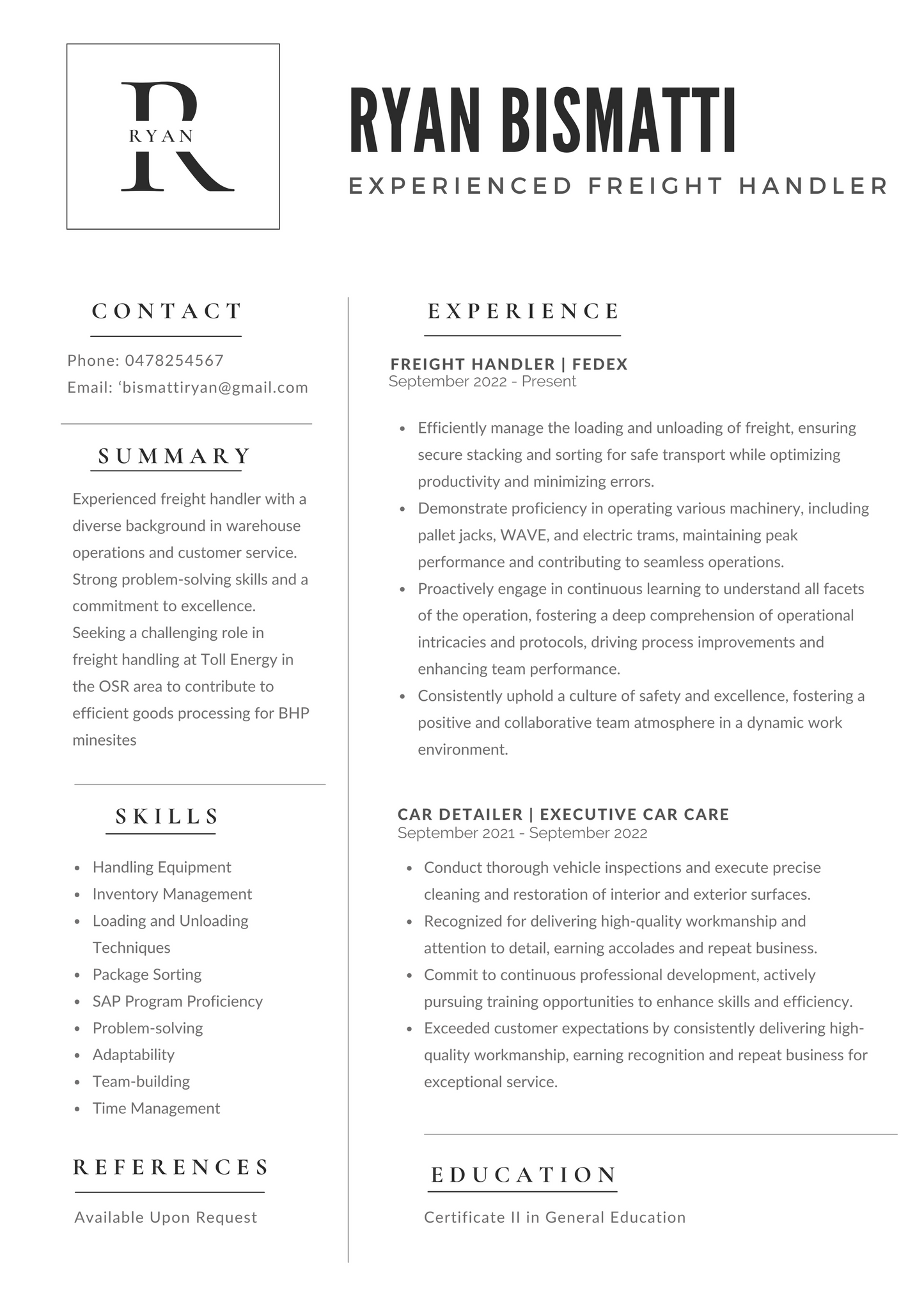 Entry Level Resume